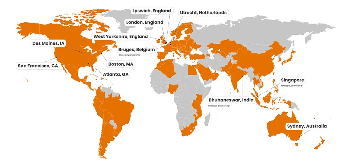 map of ITA Group locations worldwide